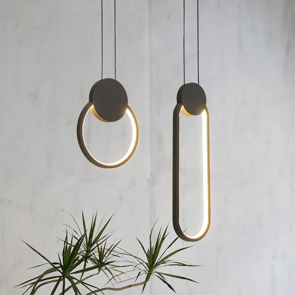 Hängande LED-taklampa APP852-CP Svart