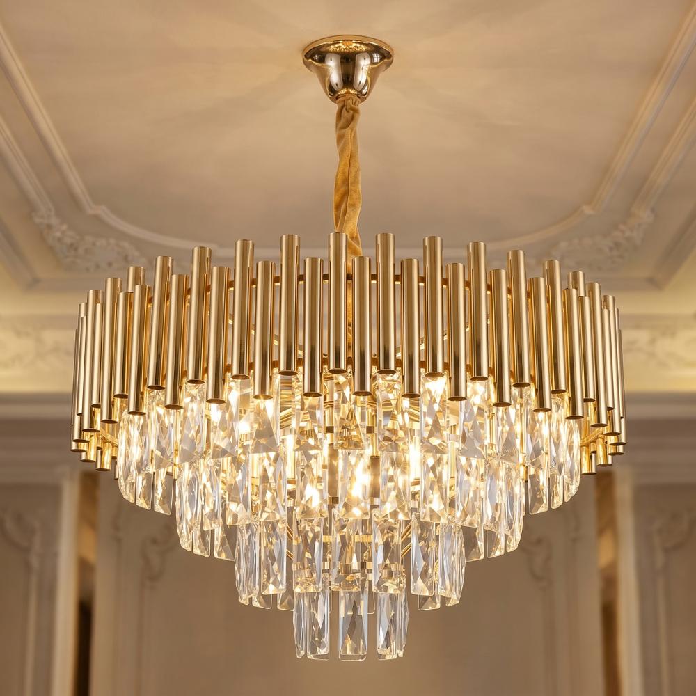Kristall-pendellampa SWE103-CP GOLD