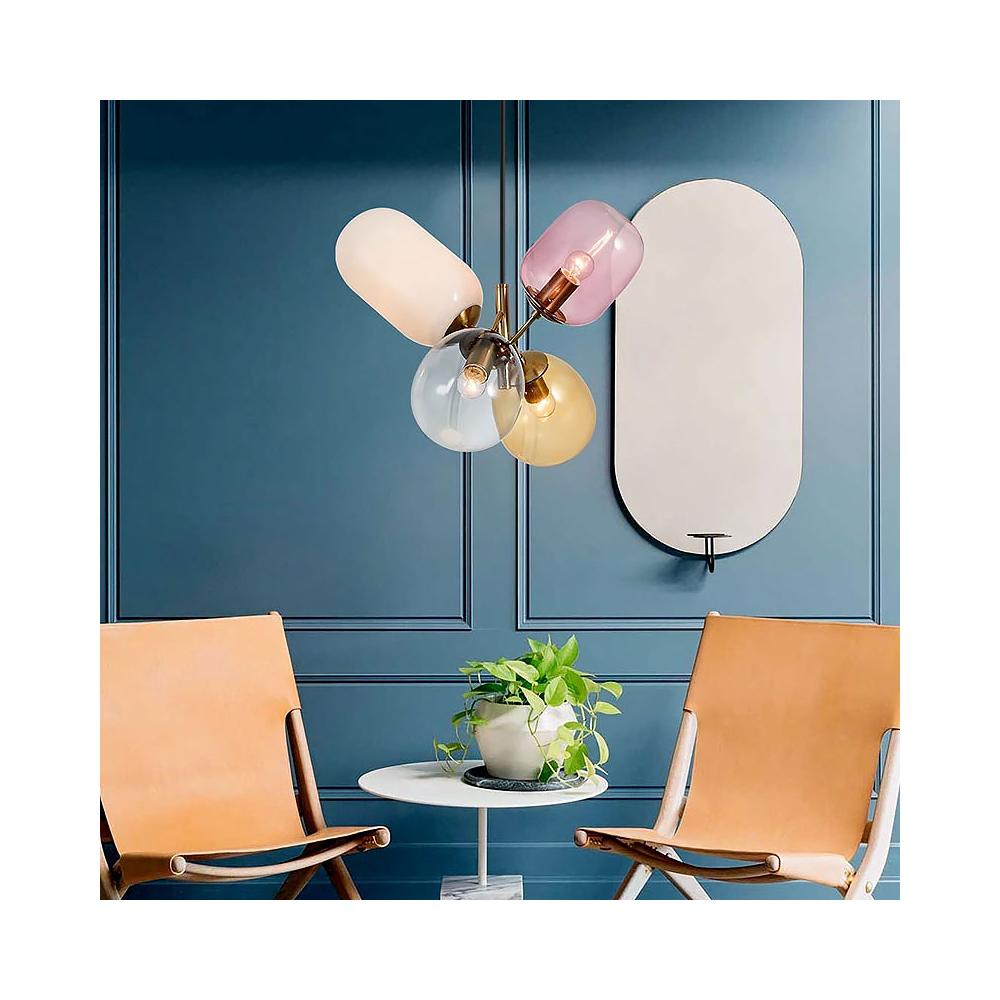 Glaspendellampa för Tak APP436-4C Multicolor