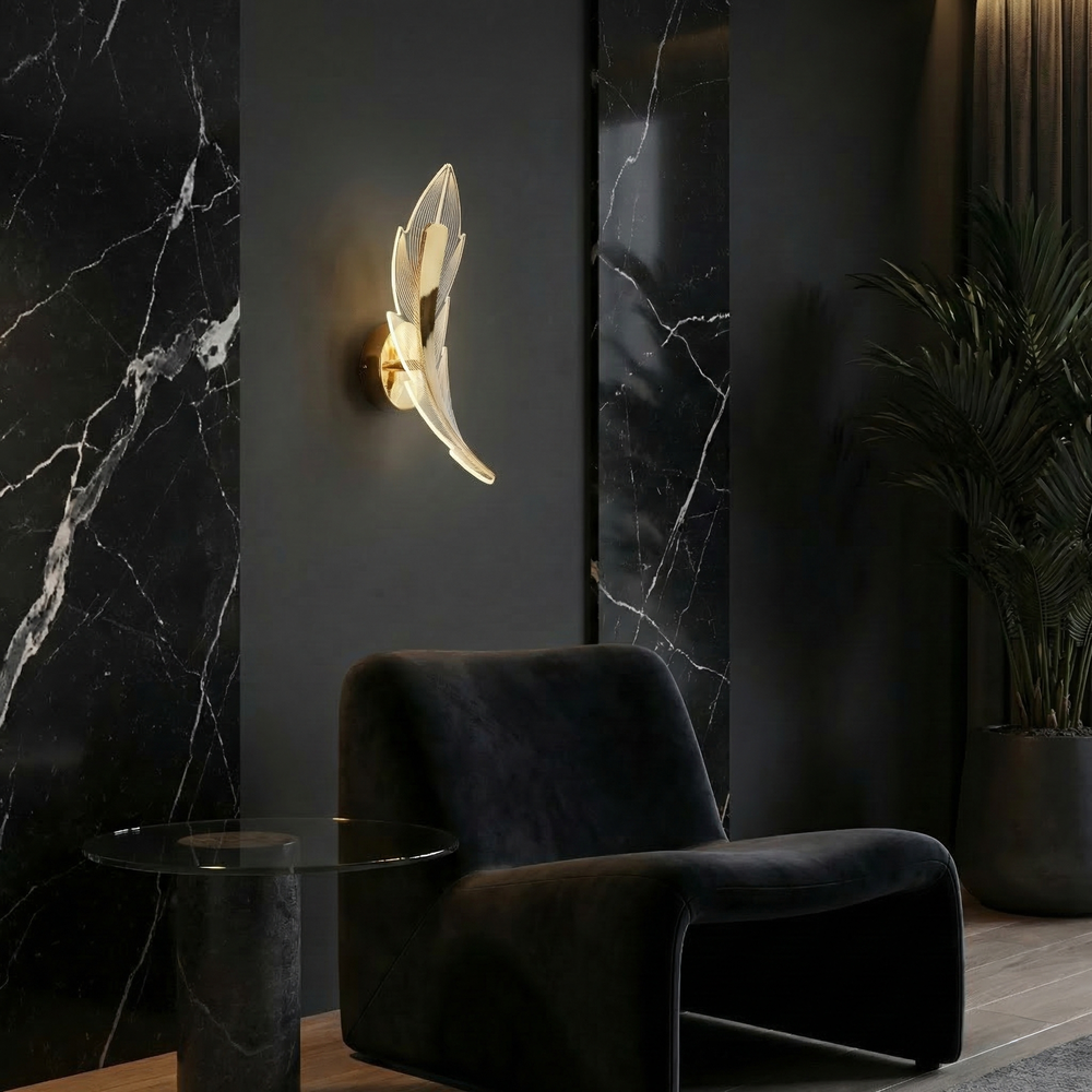 VÄGG LED-LAMPA G182-W GOLD