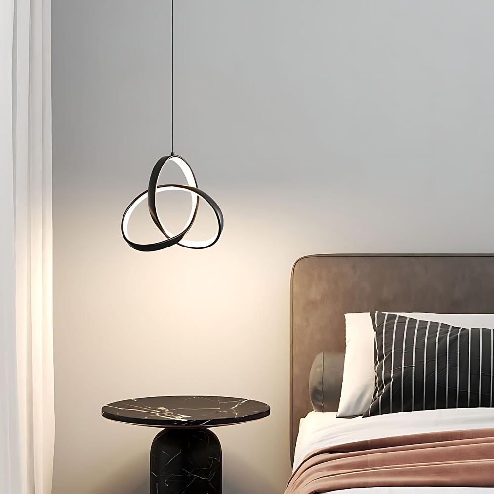 TAKLAMPA HÄNGANDE LED APP1784-CP SVART
