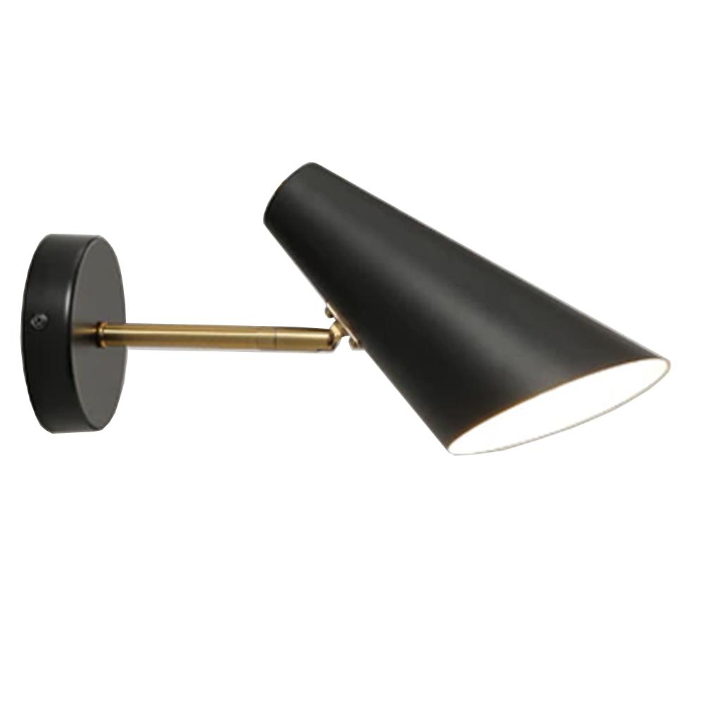 VÄGGLAMPA VÄGGLJUS APP1141-1W Svart