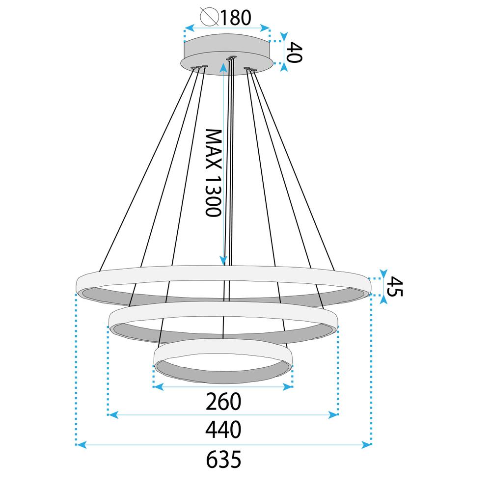HÄNGANDE LED TAKLAMPA LHJ042-CP3 GULD