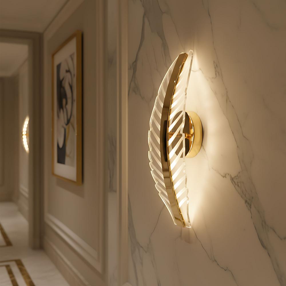 LED Vägglampa G140-W Guld