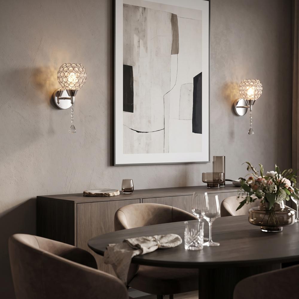 VÄGGLAMPA KINKIET I GLAMOURSTIL APP716-1W E27