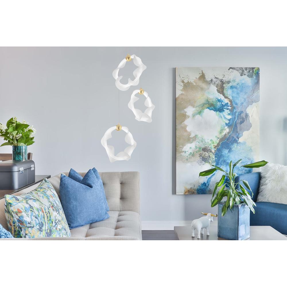 HÄNGLAMPA LED G012-3CPR GULD
