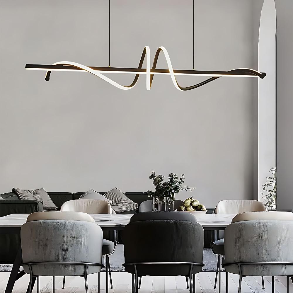 Lampa HÄNGANDE LED LHJ023-CP 120 cm SVART