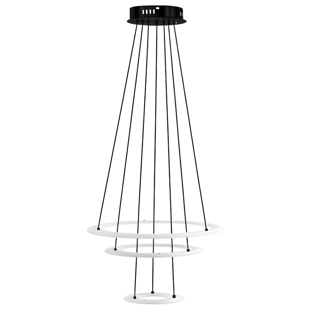 HÄNGANDE LED-LAMPA G040-3CP SVART
