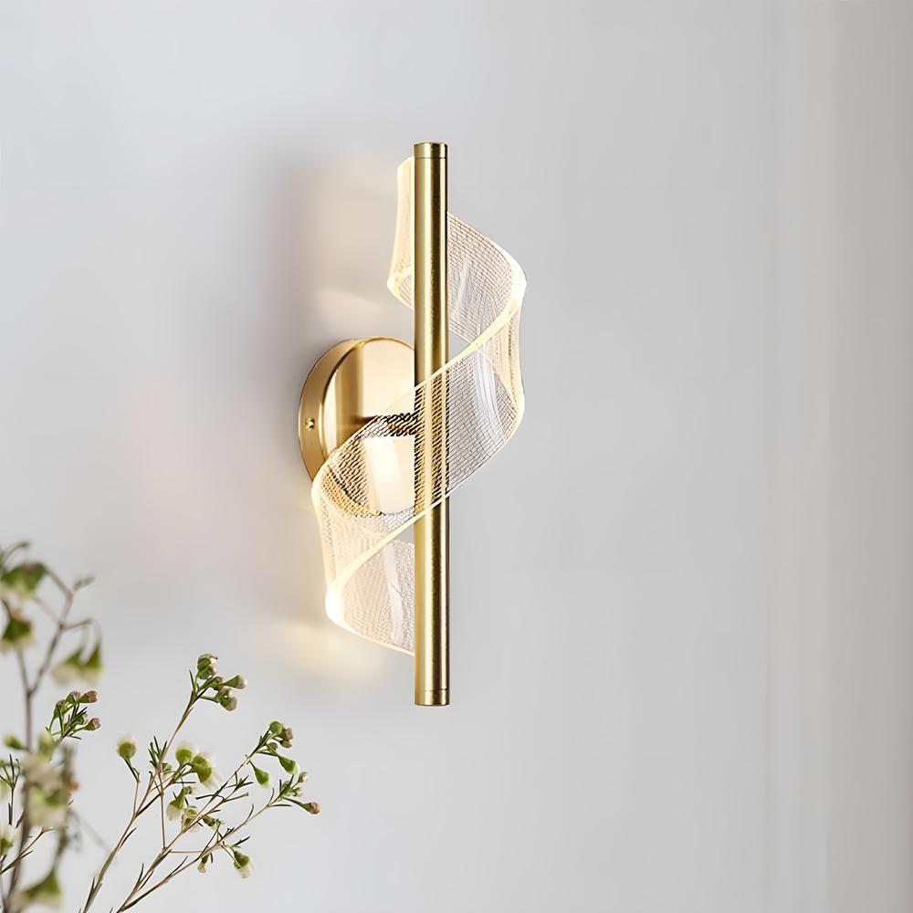 LED-vägglampa G032-W Guld