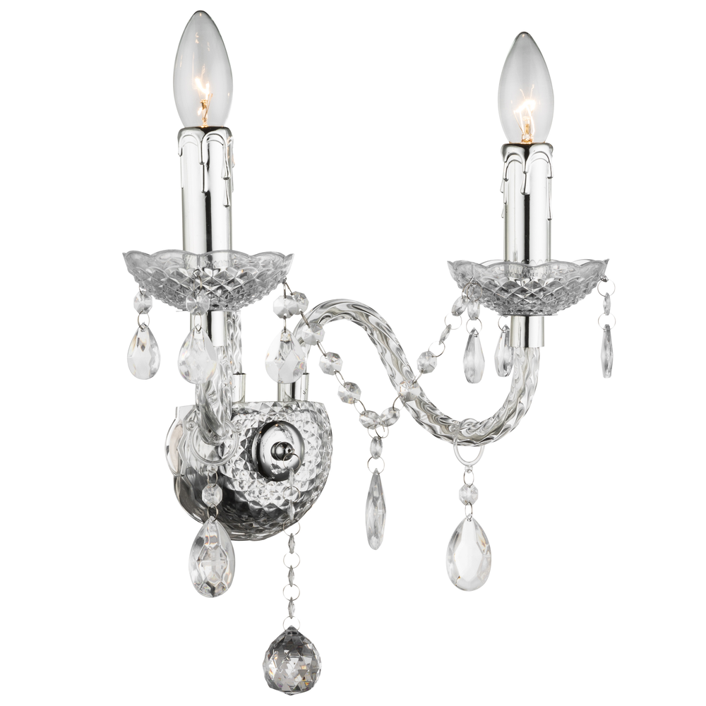 VÄGGLAMPA EBT017-2W Transparent