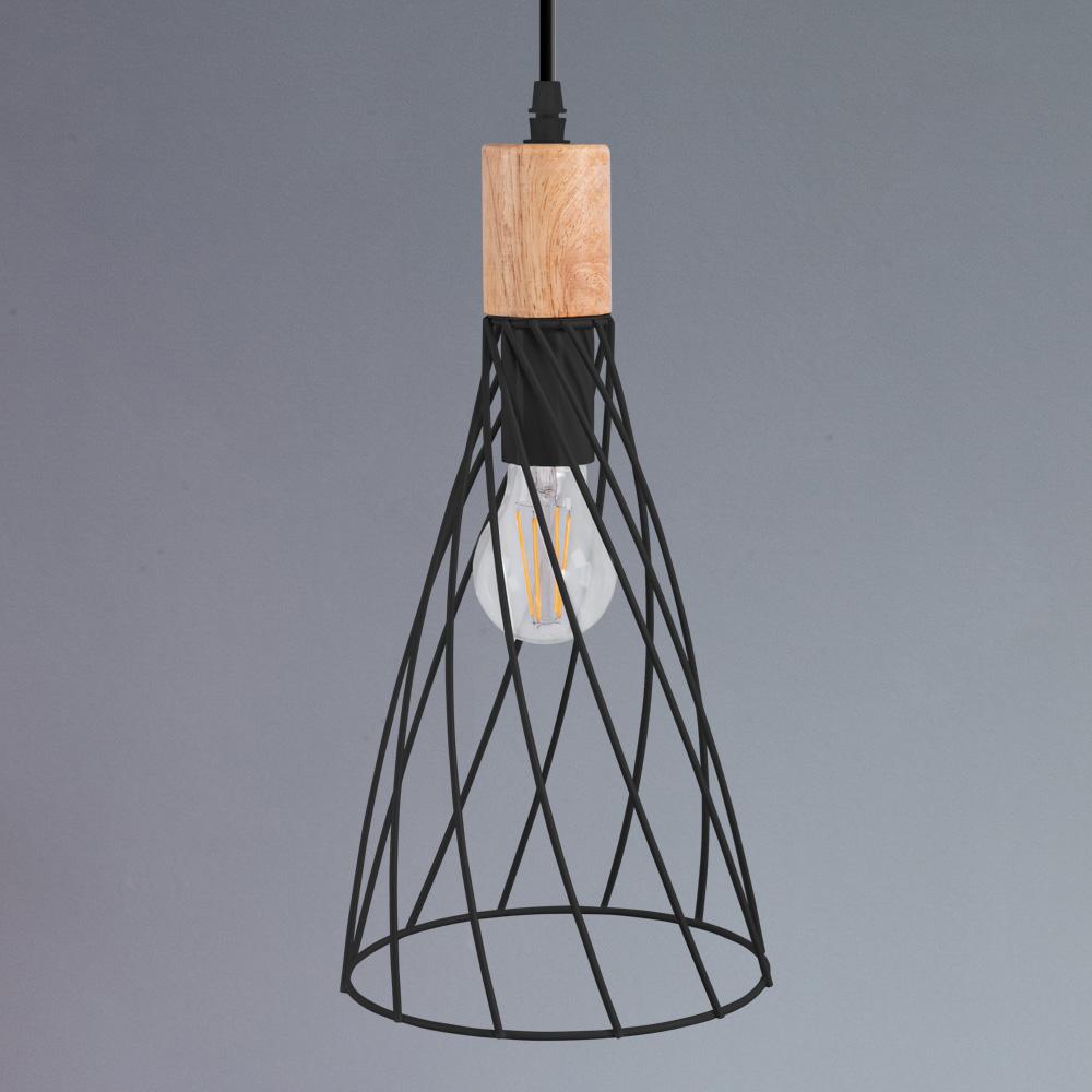 HÄNGANDE TAKLAMPA APP1268-1CP Svart