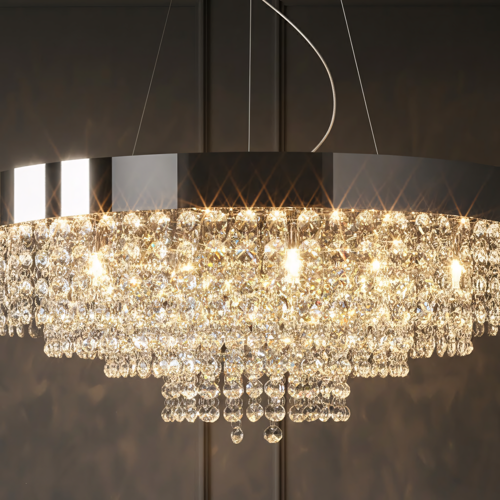 Hängande taklampa APP1786-16CP 60 cm Krom