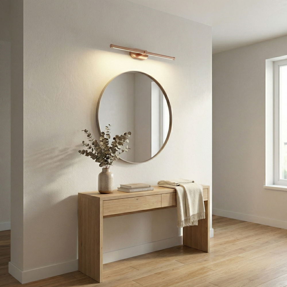 Kúpeľňové nástenné LED svietidlo APP1895-1W 40 cm BRUSH COPPER