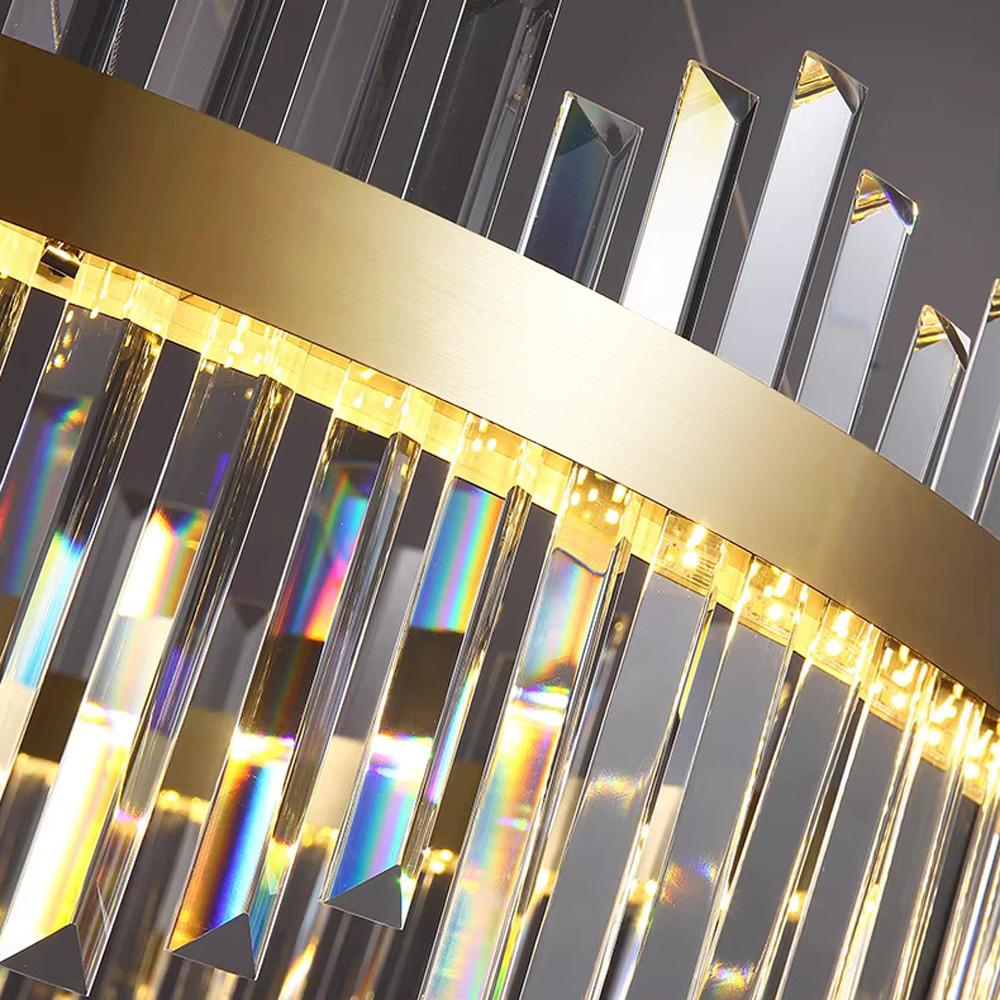 Kristalltaklampa APP1513-CP80 Guld