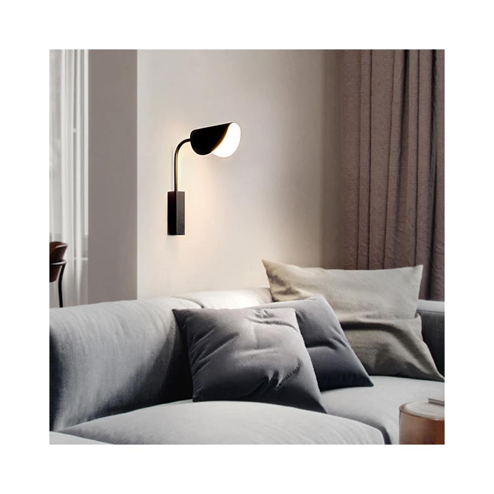 VÄGGLAMPA VÄGGLJUS APP1262-1W Svart