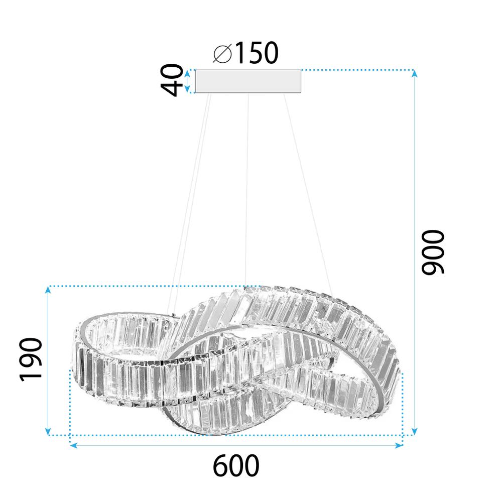 HÄNGANDE TAKLAMPA LED APP1538-CP GULD