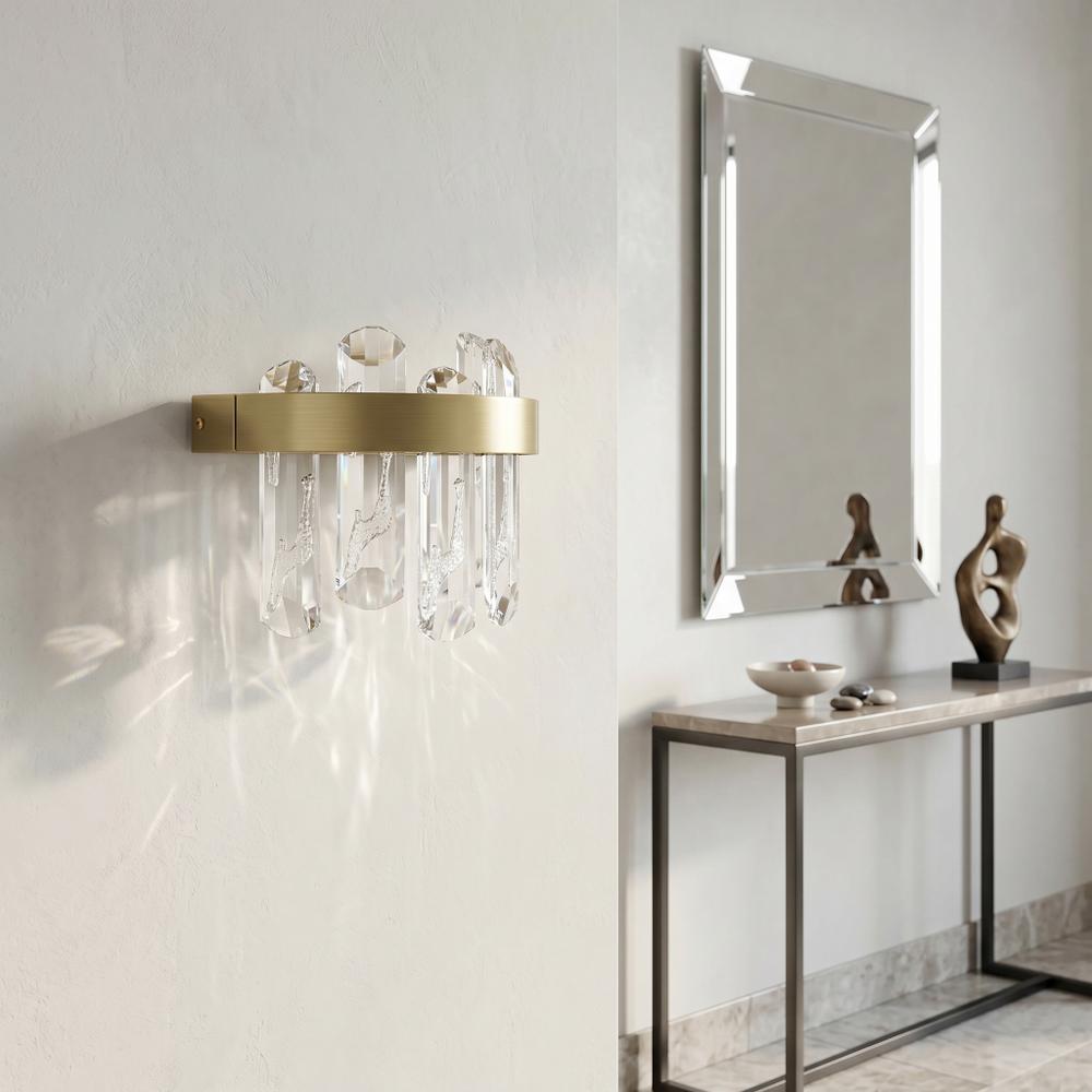 LED-vägglampa SWE075-W Brushed Gold