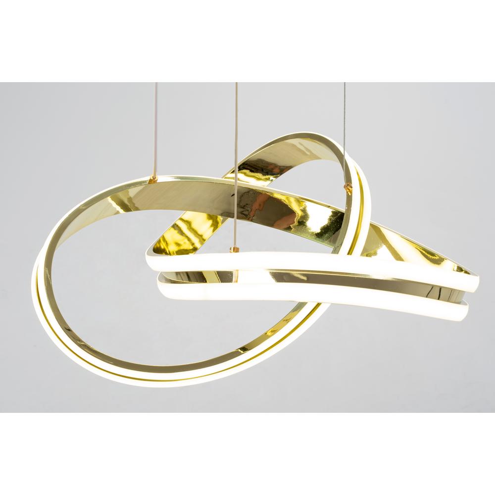 Modern takplafond LED + FJÄRRKONTROLL APP818-CP Guld