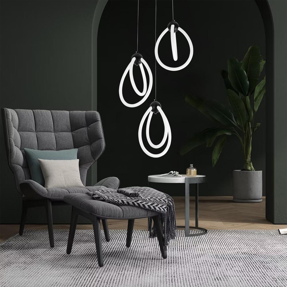 LED-PENDLARLAMPA G022-3CPR SVART