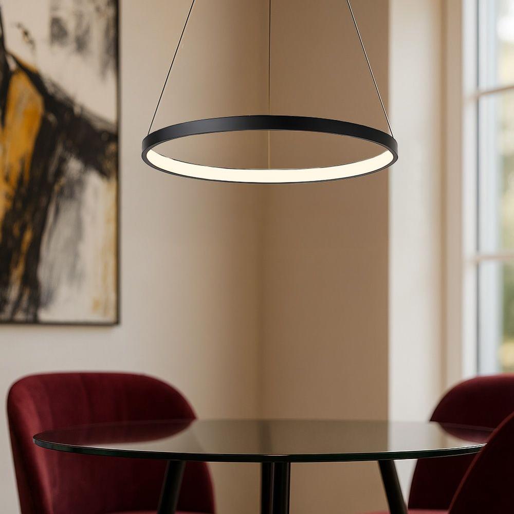 TAKLAMPA HÄNGANDE LHJ012-CP 80cm Svart