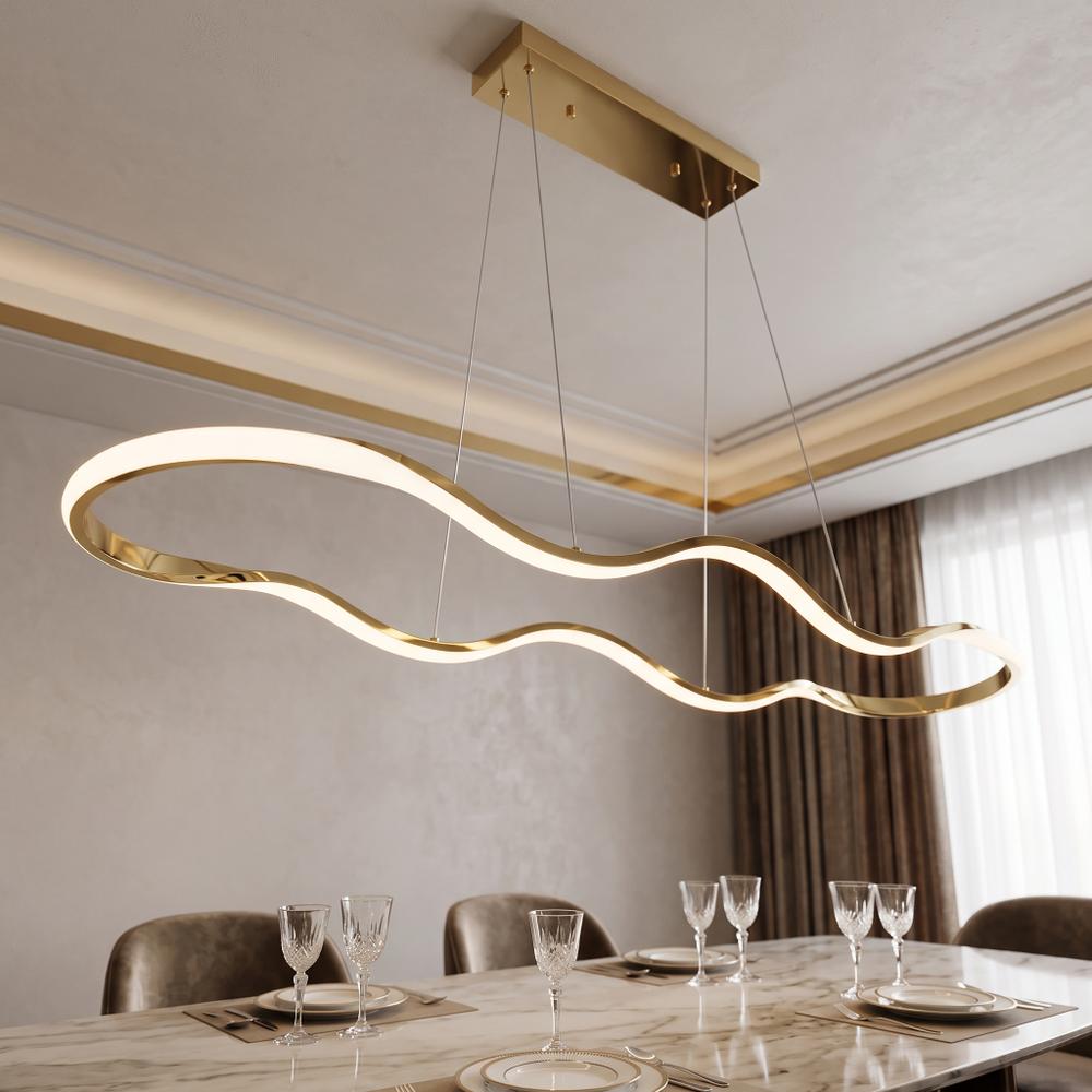 HÄNGENDE LED TAKLAMPA LHJ028-CP 100 cm Guld