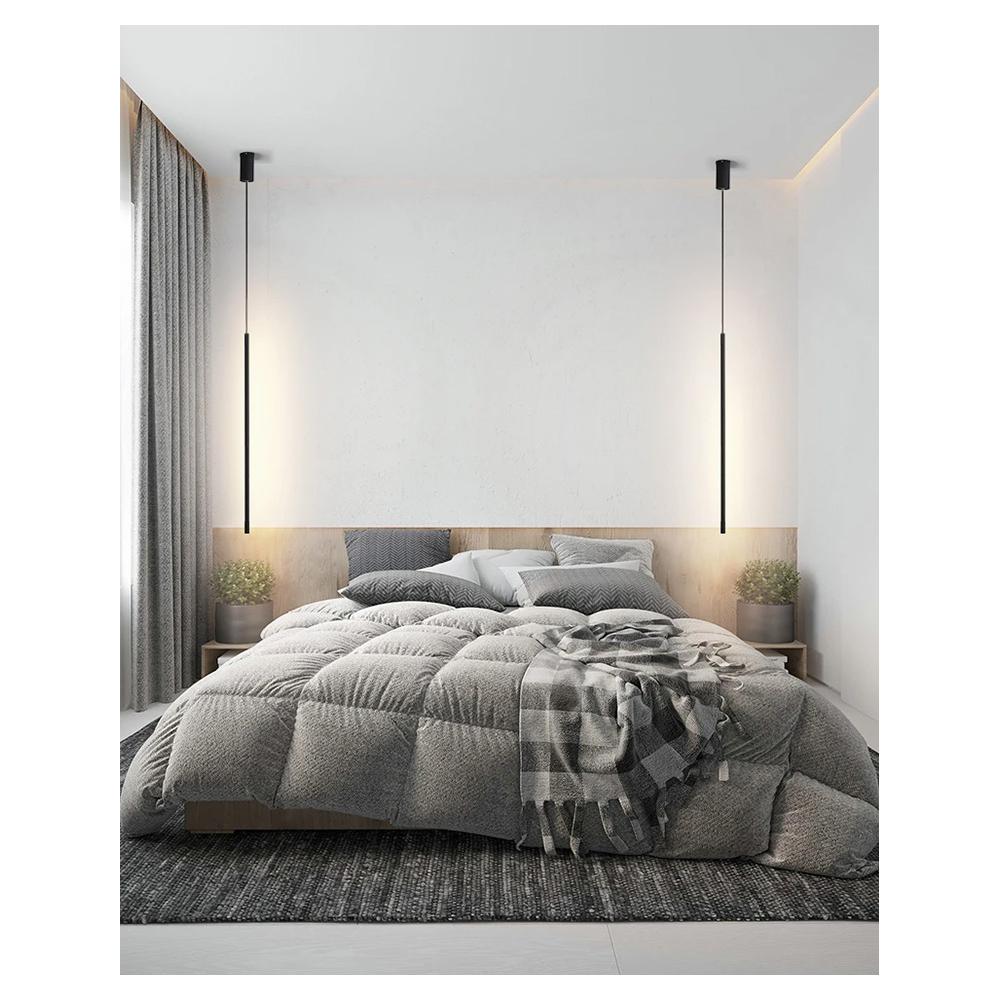 HÄNGANDE LED TAKLAMPA APP1413-C SVART 100 cm