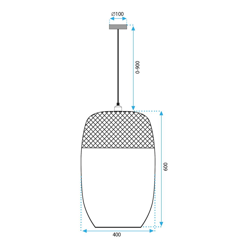 HÄNGENDE TAKLAMPA BOHO APP1327-1CP