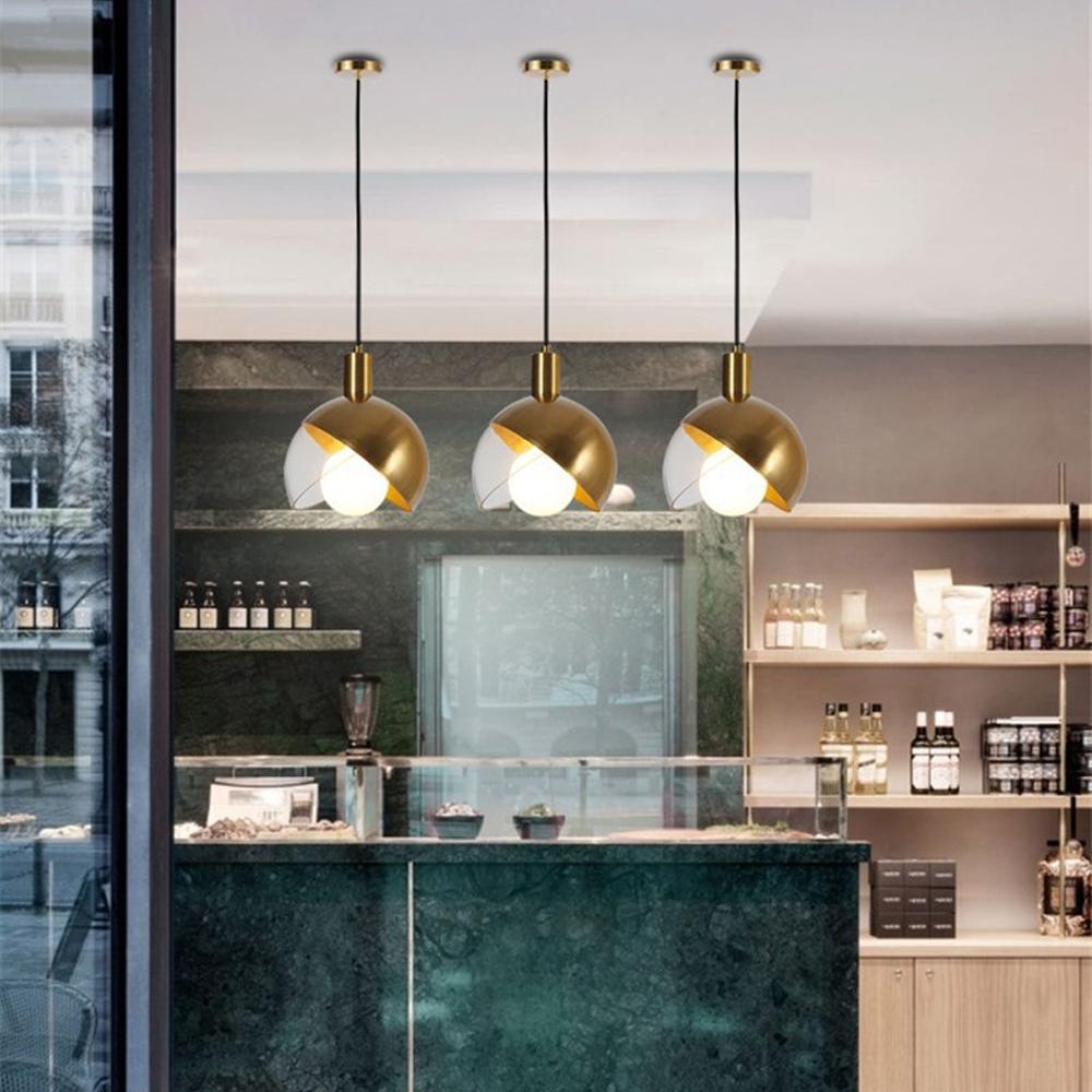Glaspendellampa taklampa kula APP638-1CP guld