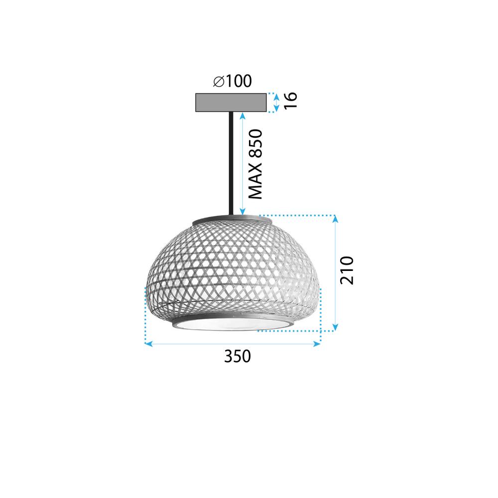 Griestu lampa Bamboo APP1648-1CP