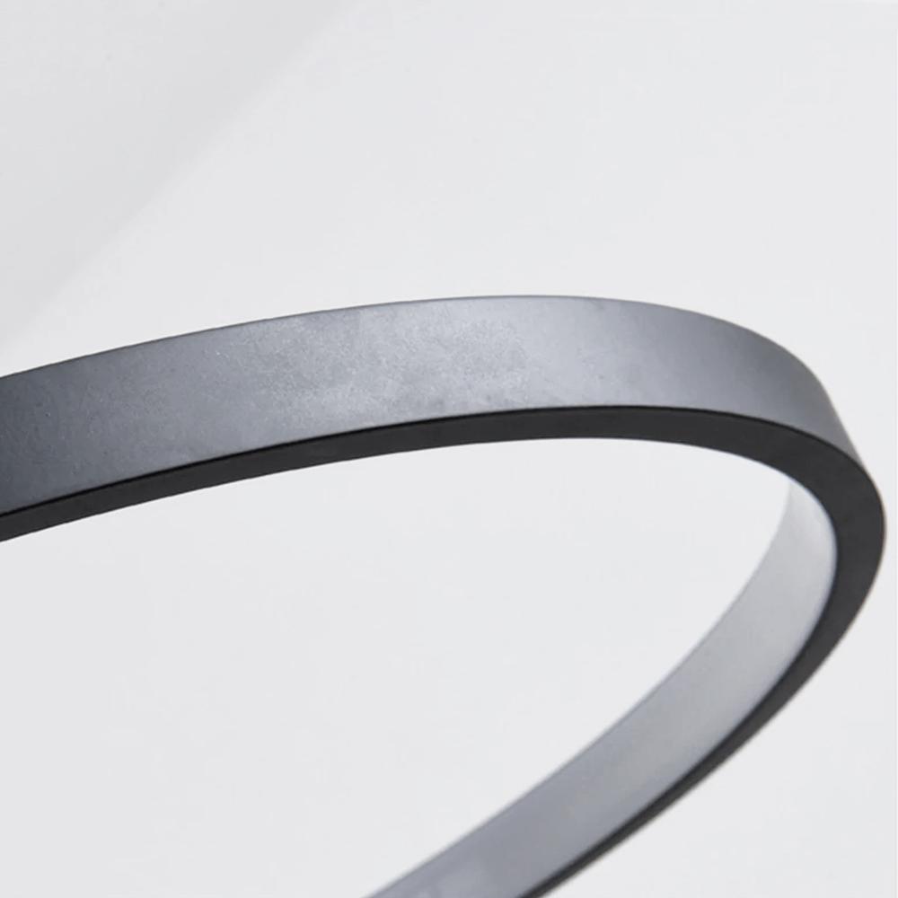 Lampa Ring 3 LED + fjärrkontroll APP752-30-40-50 Svart