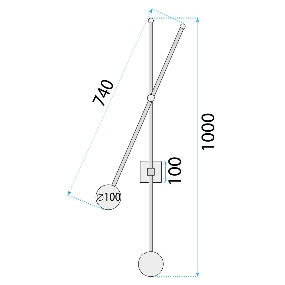 Vägglampa APP1594-2W guld