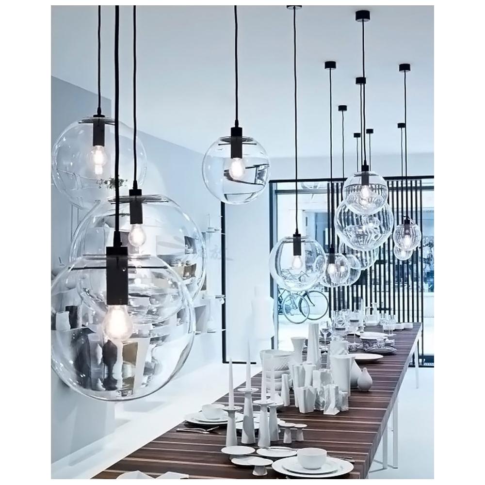 Glaspendellampa Lassi 25 cm APP307-1CP Svart