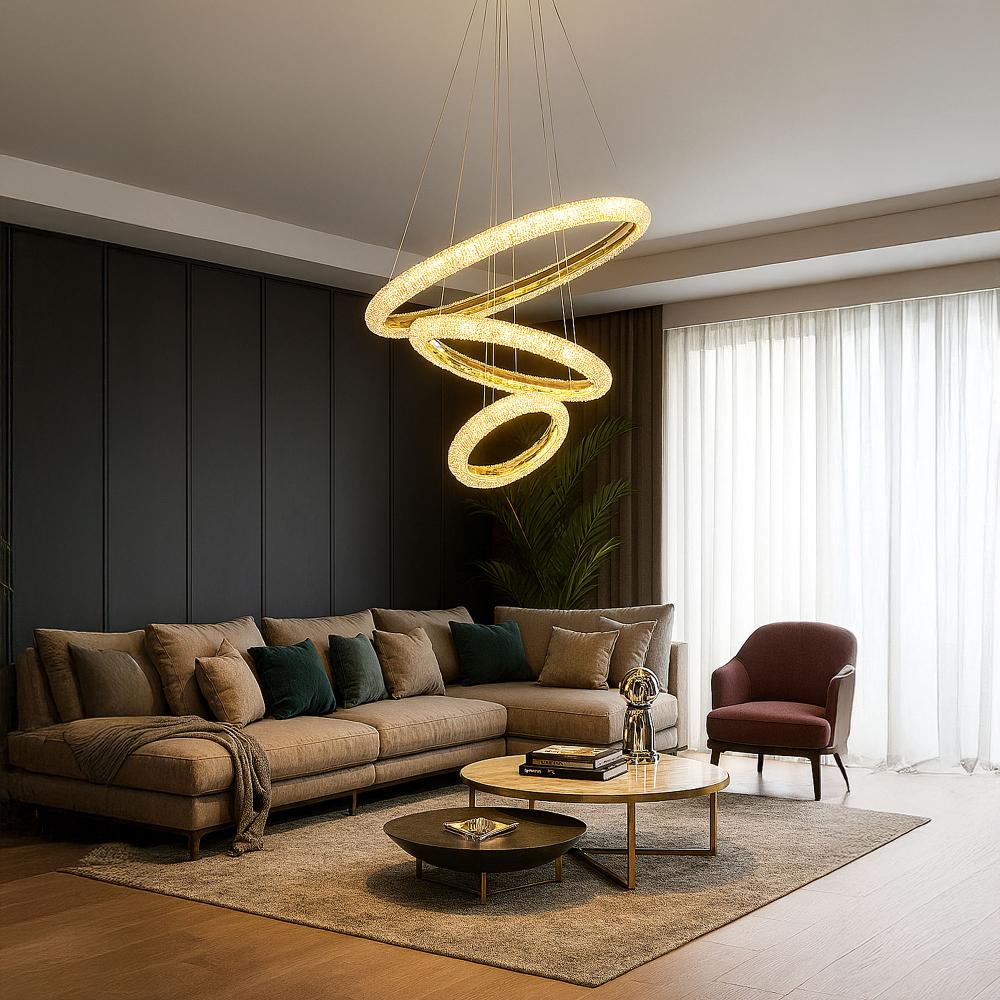 HÄNGANDE LED TAKLAMPA LHJ042-CP3 GULD