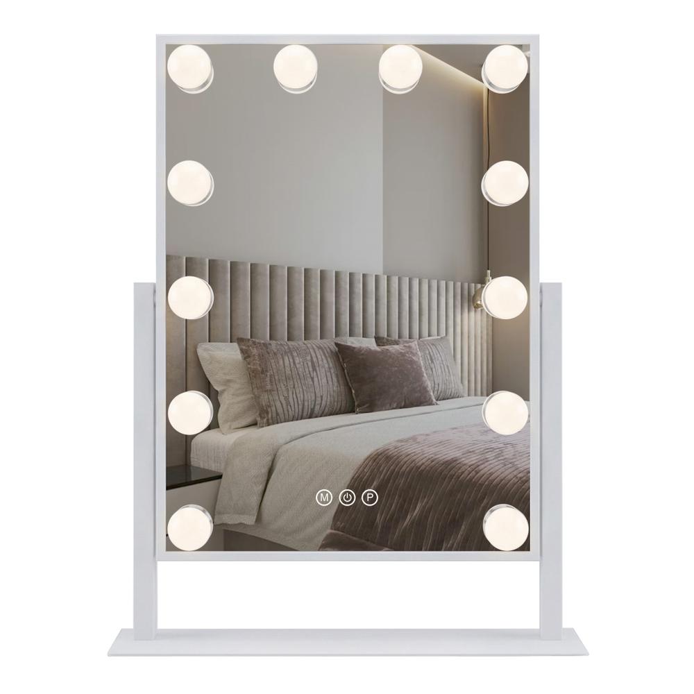 LED-spegel Style White 30x40