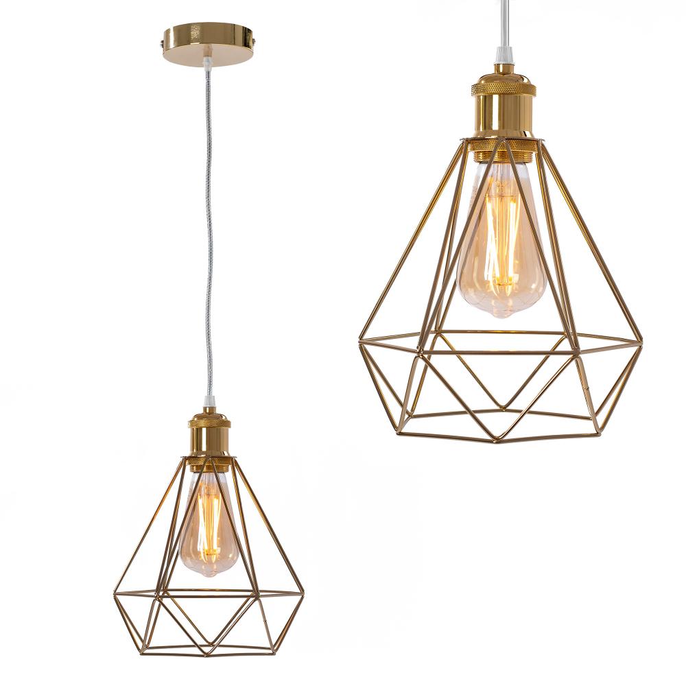 HÄNGLAMPA DIAMANT 392197 Ljusguld