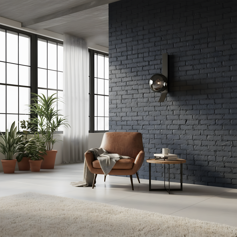 VÄGGLAMPA APP1757-1W SVART KROM