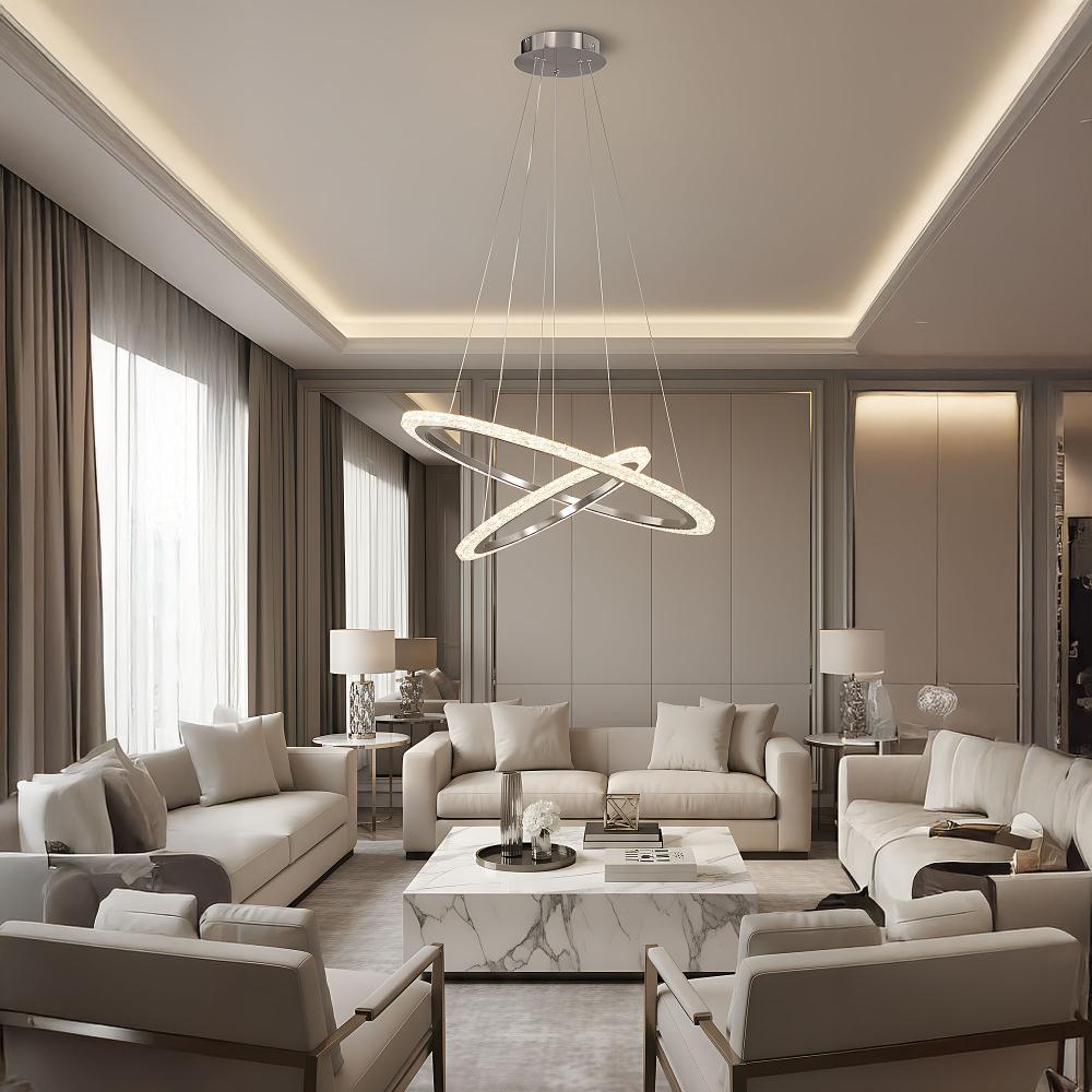 TAKLAMPA HÄNGANDE LED LHJ045-CP2 BORSTAD NICKEL