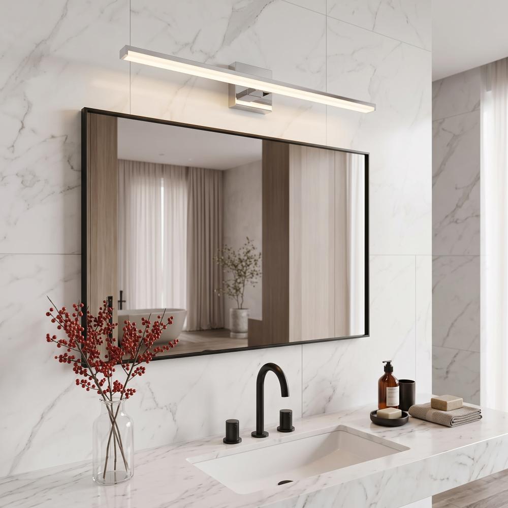 LED sieninis šviestuvas 12W 58CM APP369-1W CHROM