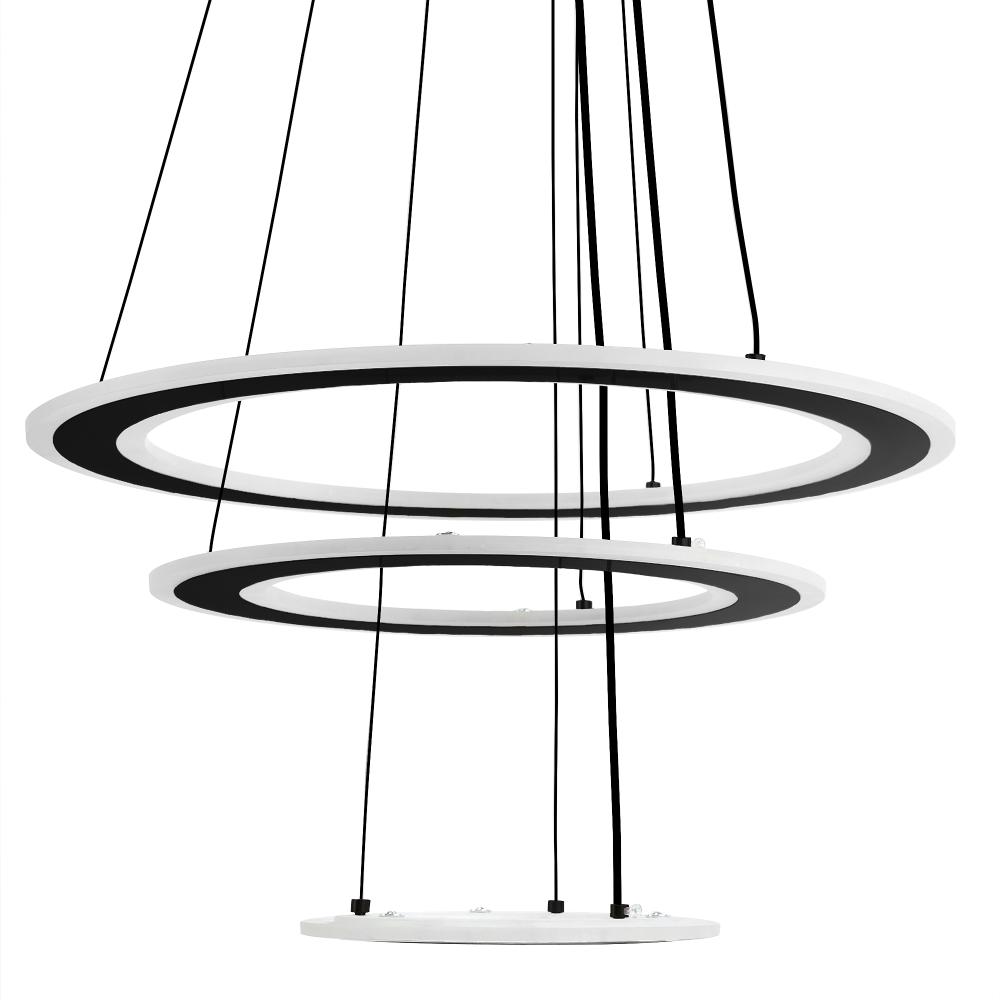 HÄNGANDE LED-LAMPA G040-3CP SVART