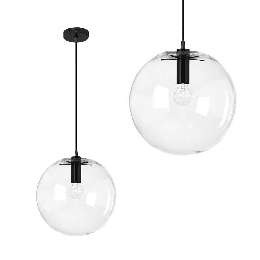 Glaspendellampa Lassi 25 cm APP307-1CP Svart