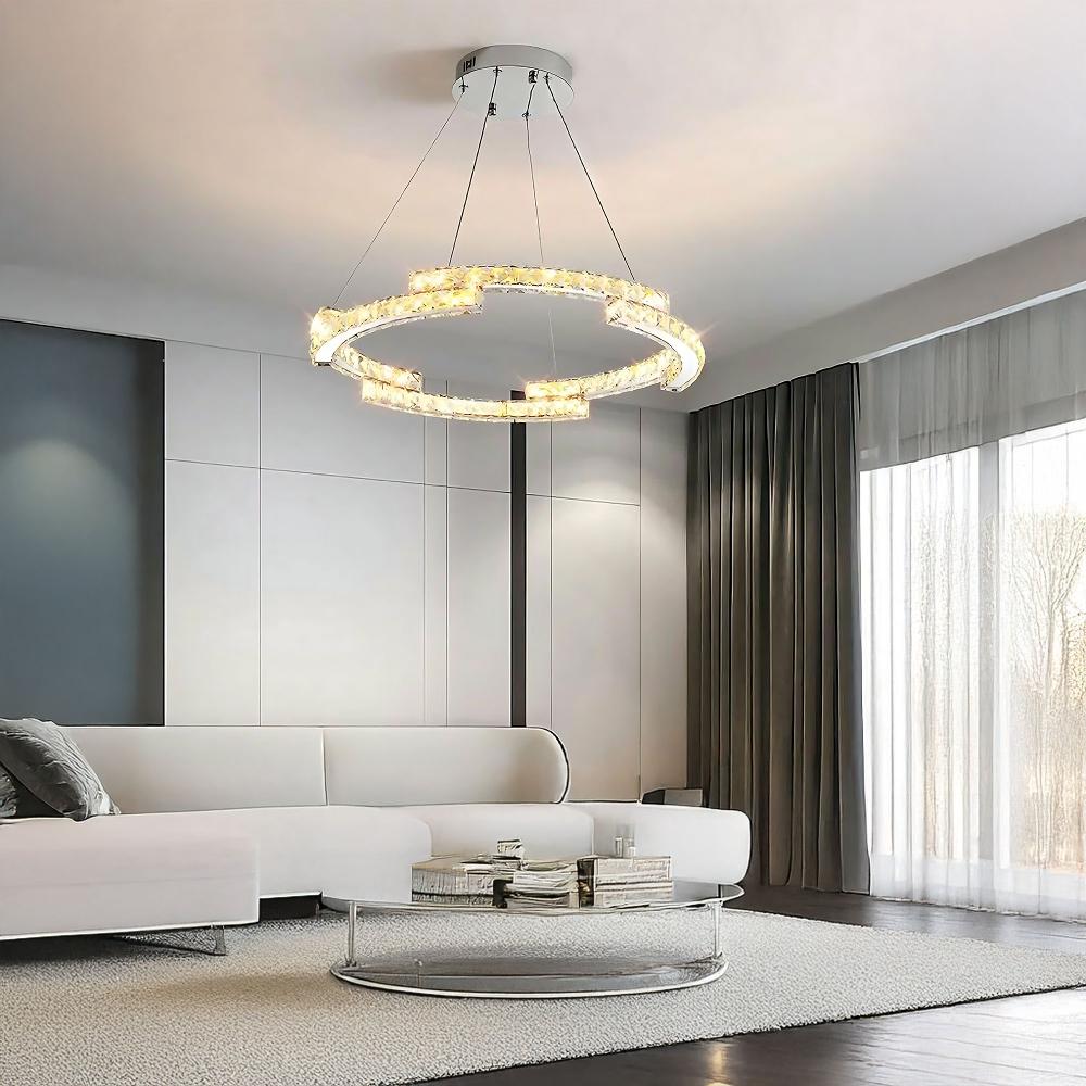 HÄNGANDE LED TAKLAMPA APP1770-CP KROM 60 cm