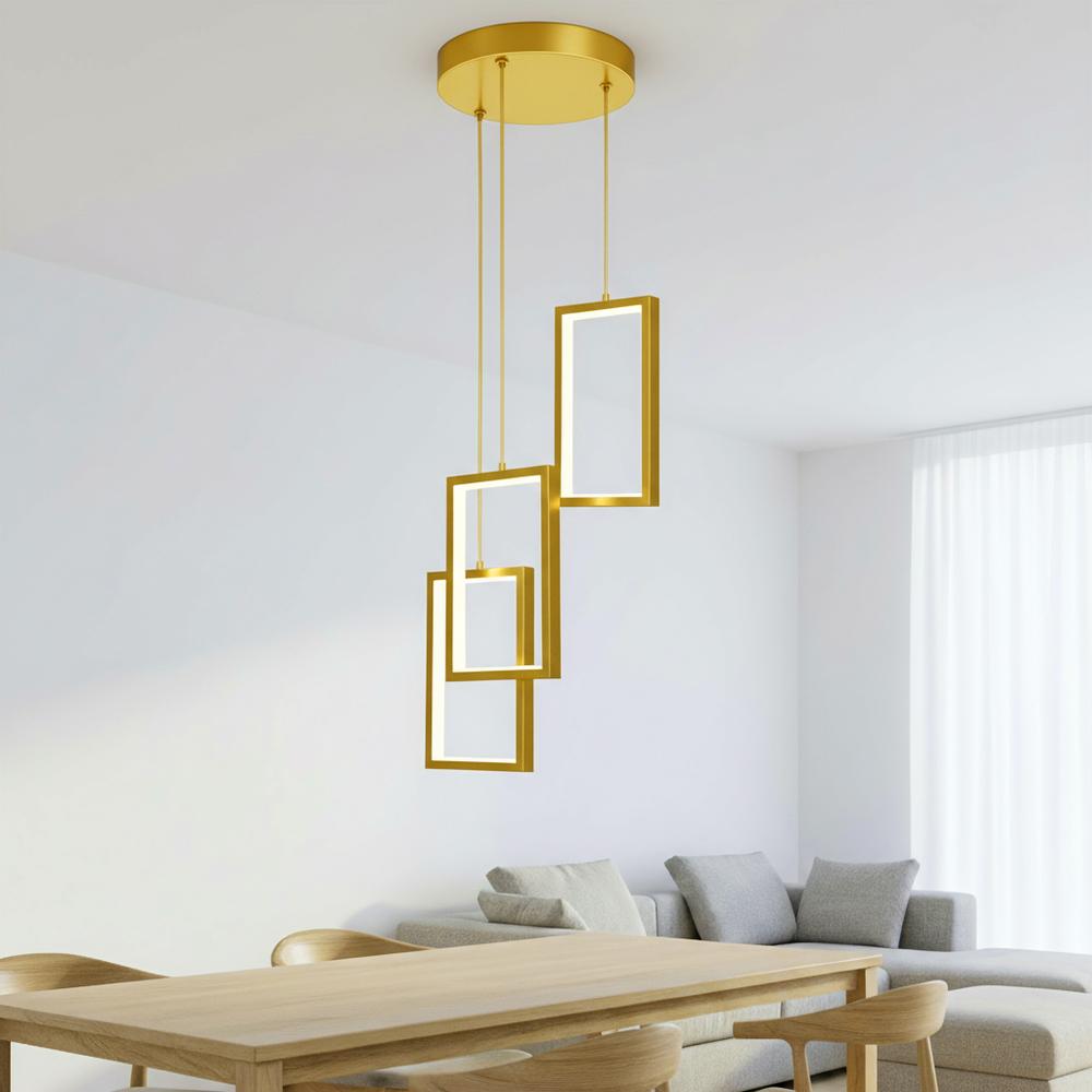 HÄNGANDE TAKLAMPA LED LHJ088-3CP GULD