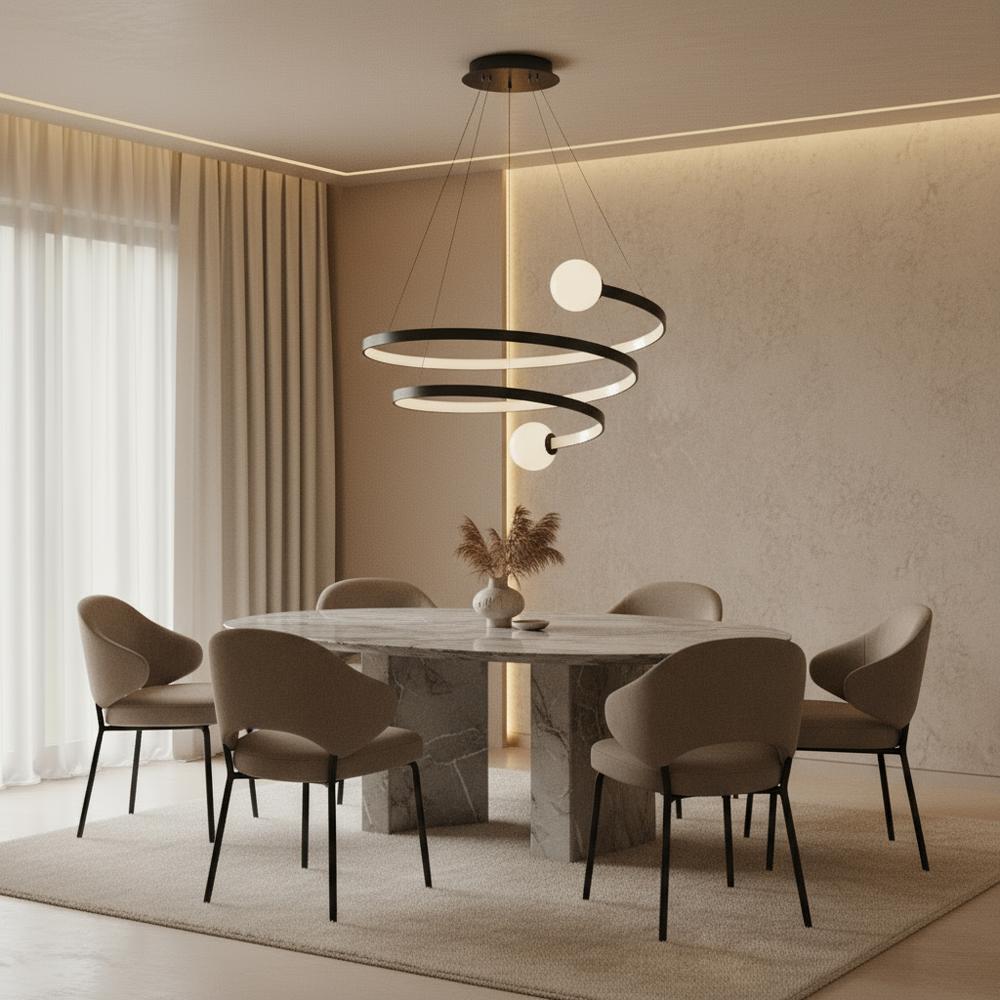LED-pendellampa LHJ029-CP SVART