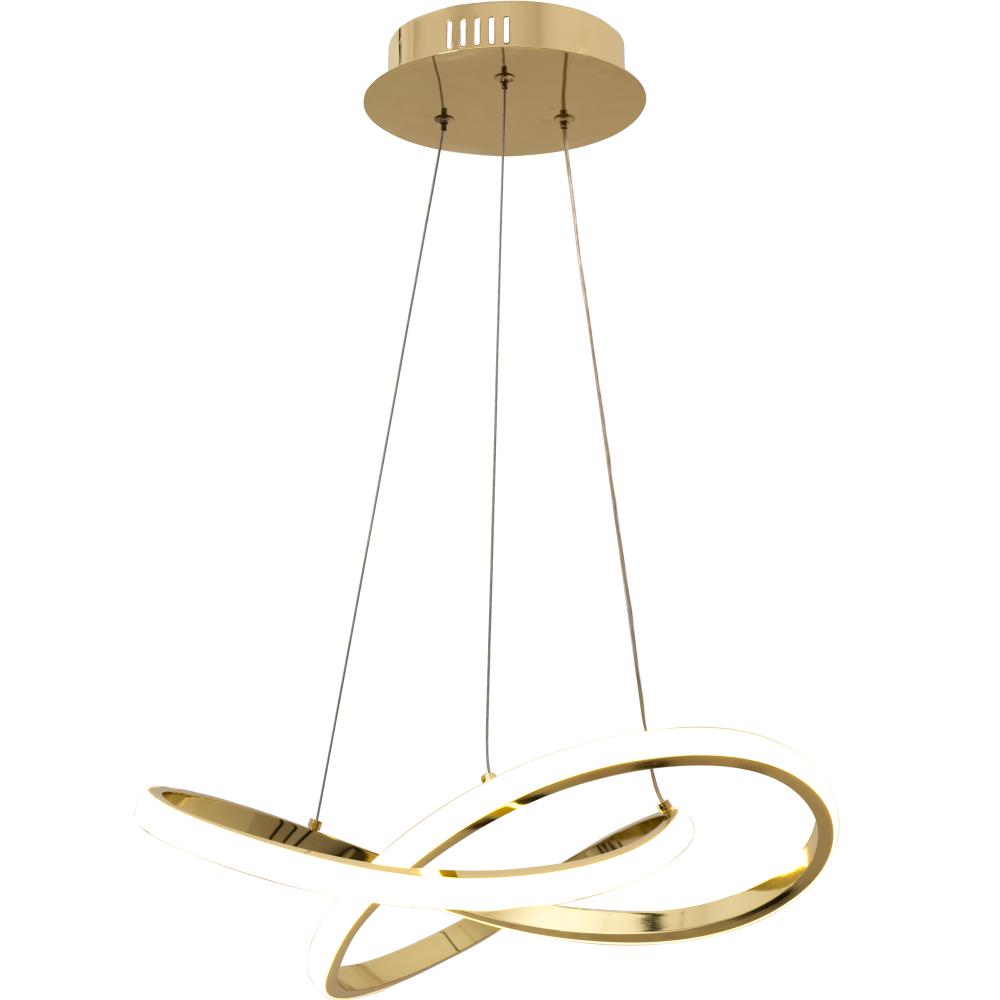 Taklampa Takpendel Ring Modern LED + Fjärrkontroll APP390-CP Guld