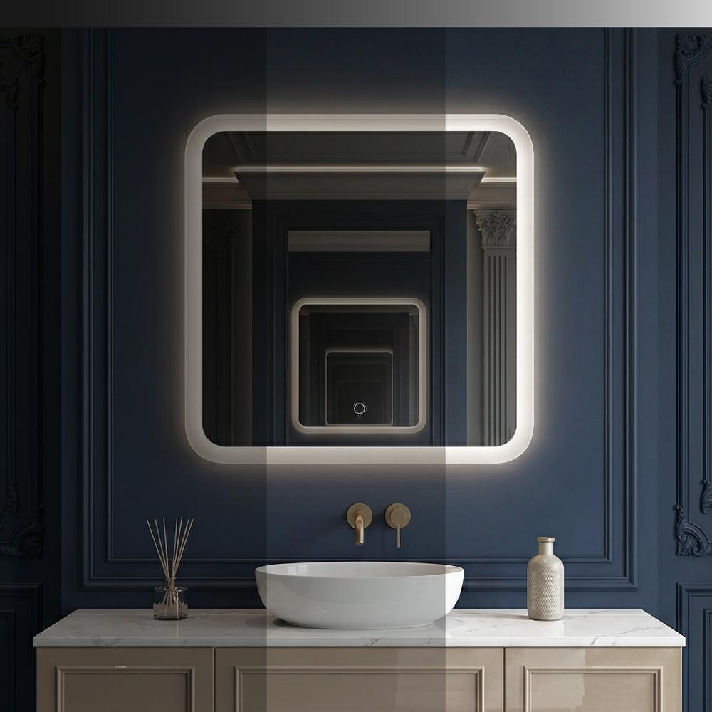 LED-VÄGGSPEGEL 70x70cm TOP-2
