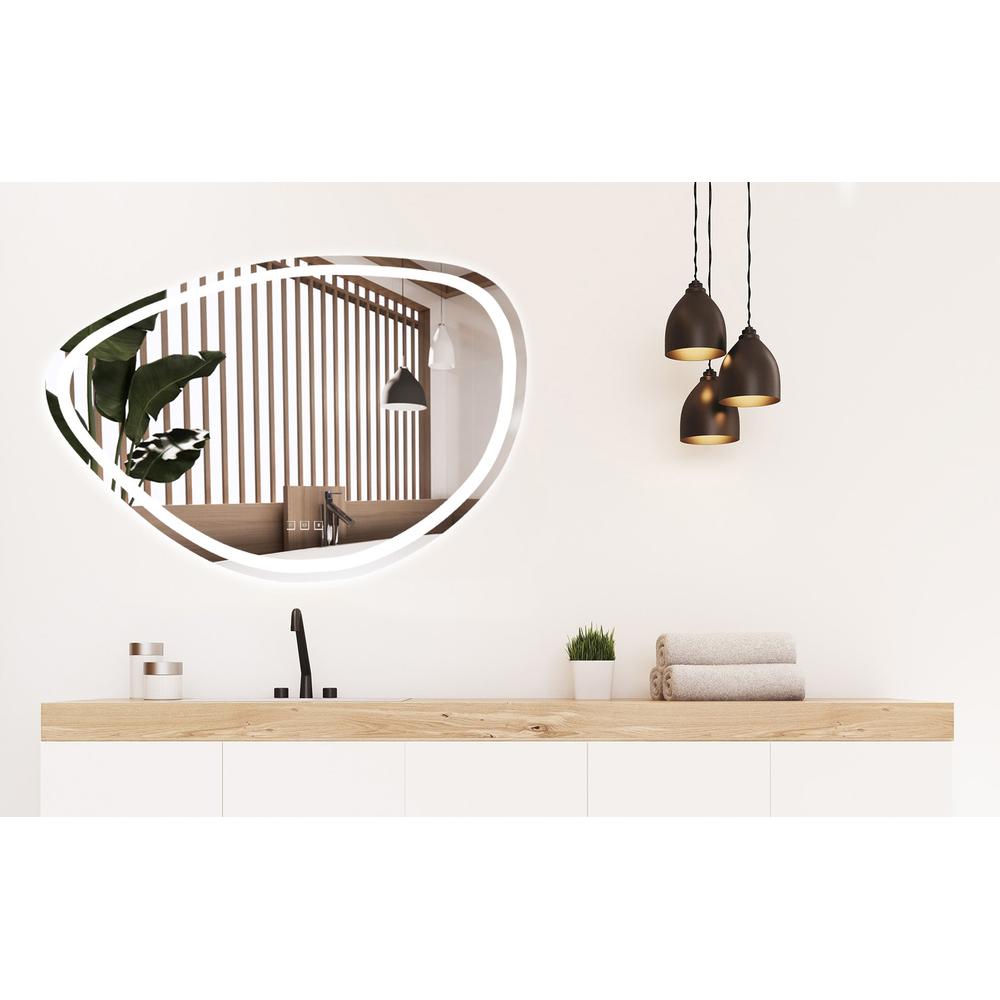 VÄGGSPEGEL LED MED BLUETOOTH-FUNKTION 70x100 cm FOG
