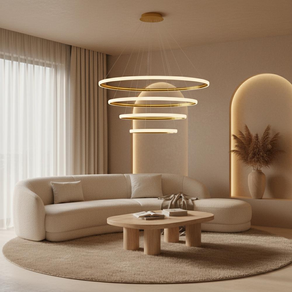 LED-hänglampa LHJ009-CP4 GULD