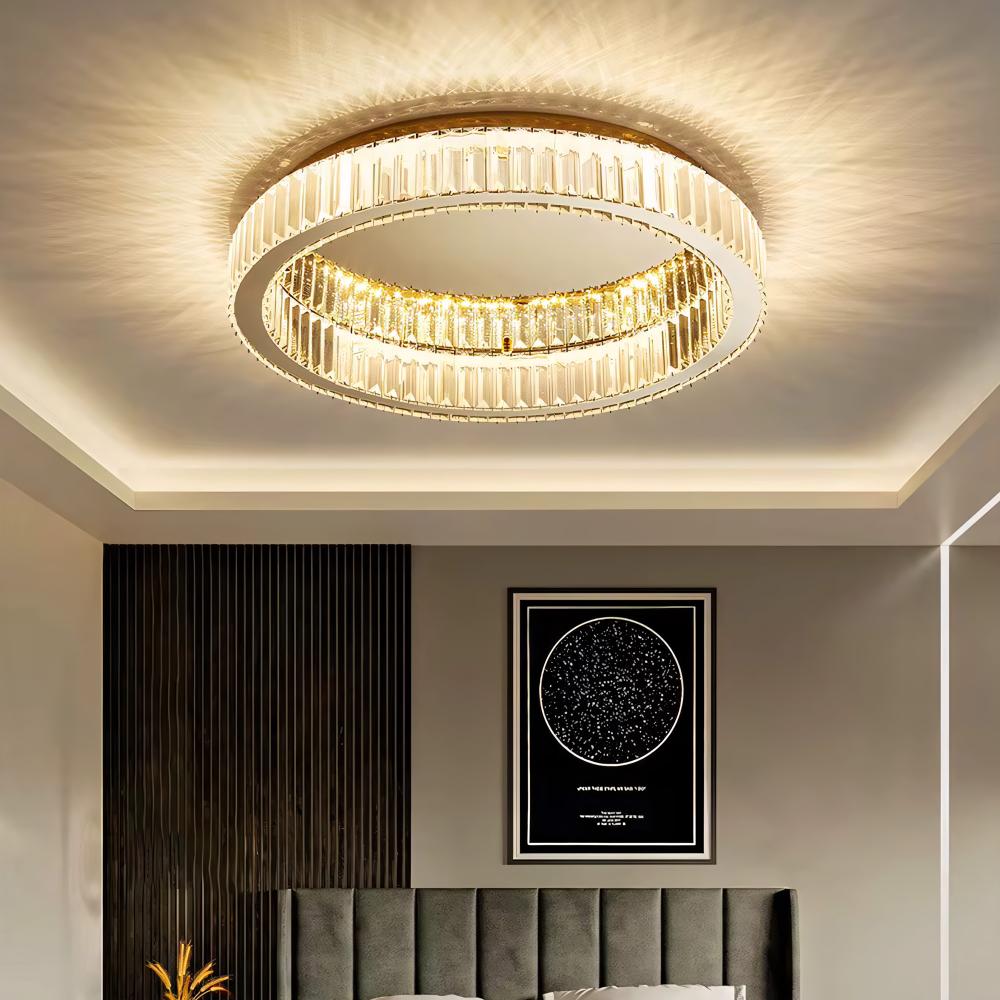 KRISTALLPLAFONDLAMPA APP1723-C 60 cm GULD