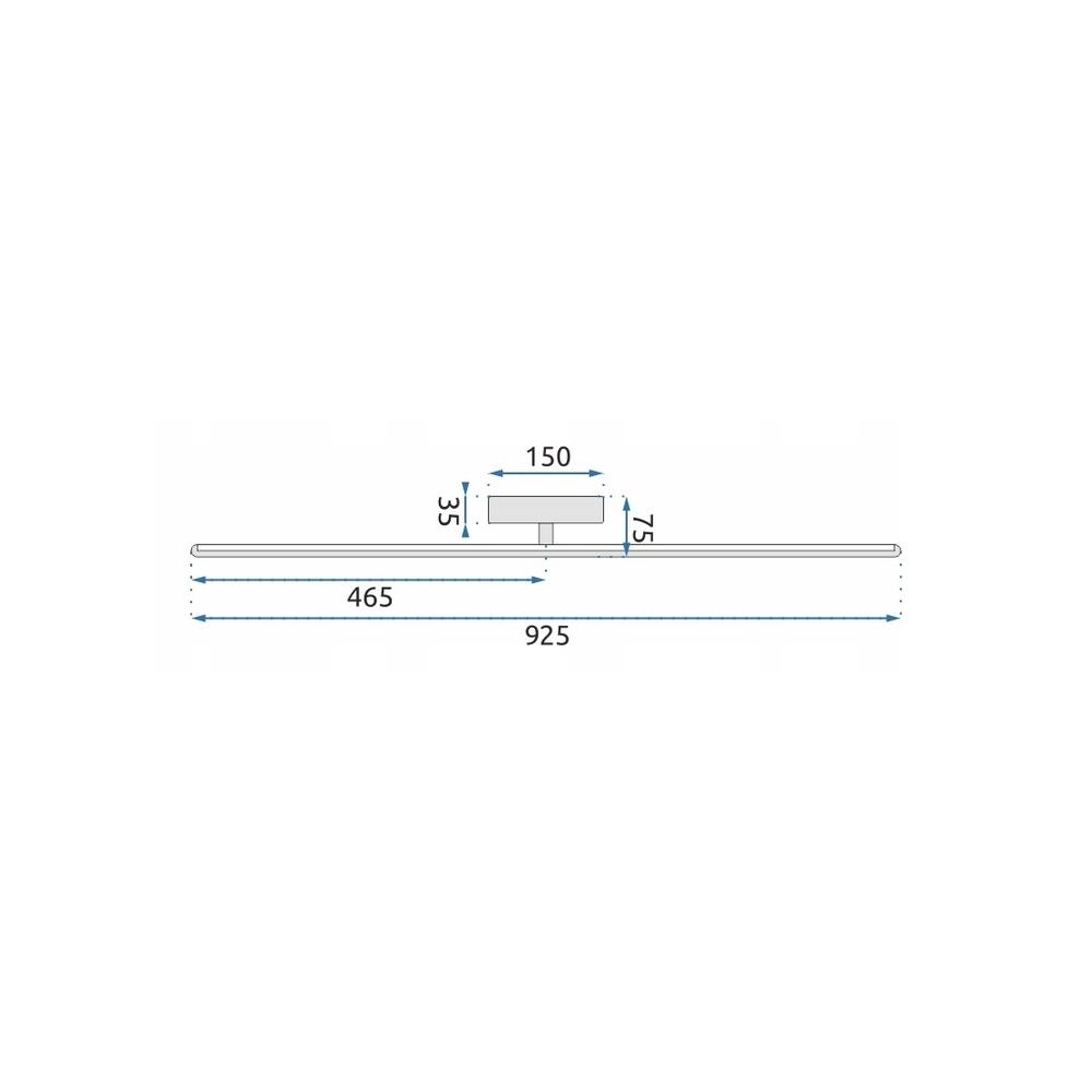 VÄGGLAMPA TILL VARDAGSRUMMET LED NEUTRAL 12W 92CM APP583-1W