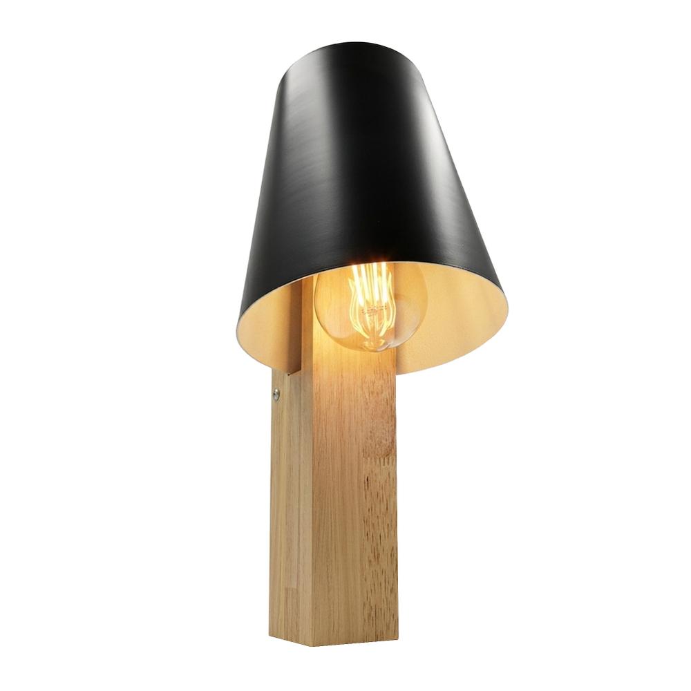 VÄGGLAMPA LOFT APP1279-1W SVART